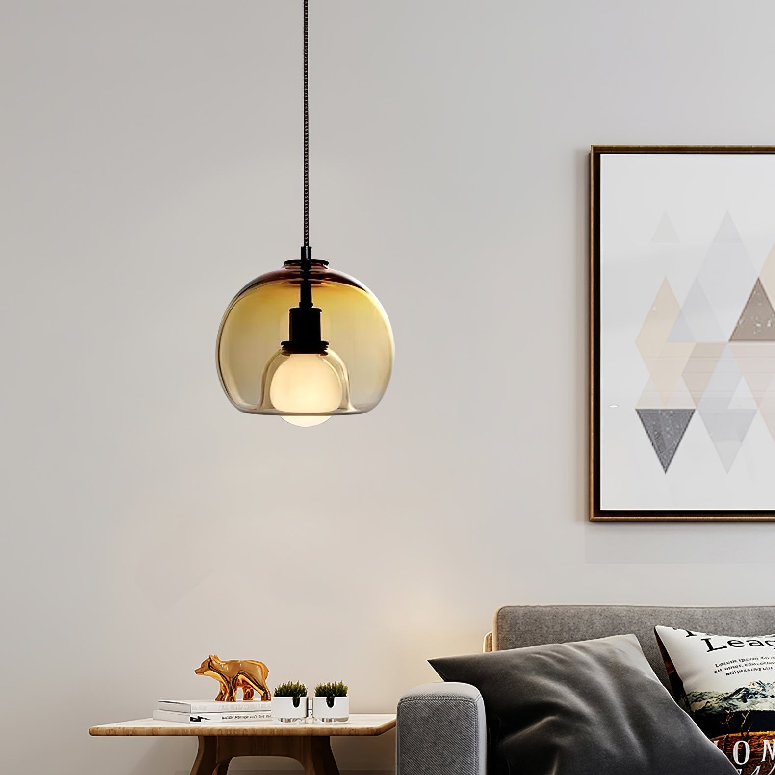 Eres | Elegante Moderna Lampada a Sospensione Minimalista in Metallo e Vetro 6