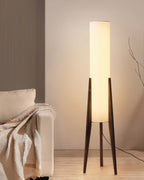 NoceLuxe | Elegante Lampada da Terra in Legno Massello Design Moderno 6